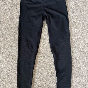 Black Leopard Print Leggings